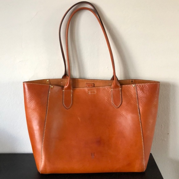frye leather tote bags